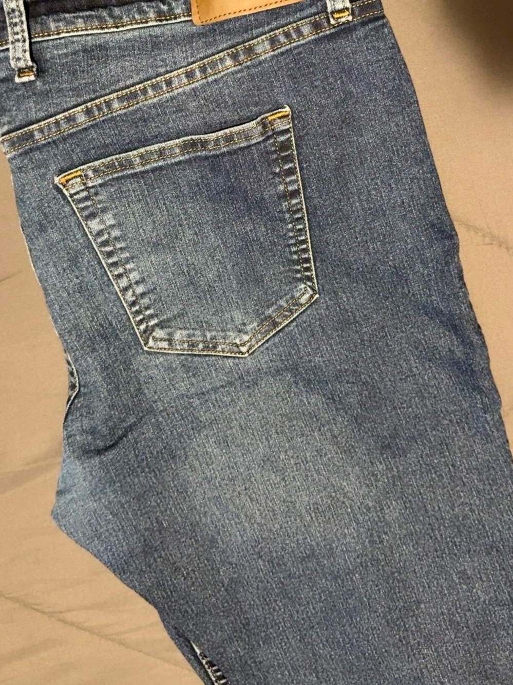 Michael Kors Parker Slim Fit Jeans 38x32 in Mid Blue Wash